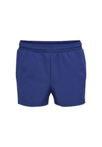 Szorty damskie Hummel Move Grid. Kolor: niebieski. Materiał: materiał. Wzór: nadruk. Sport: fitness #1