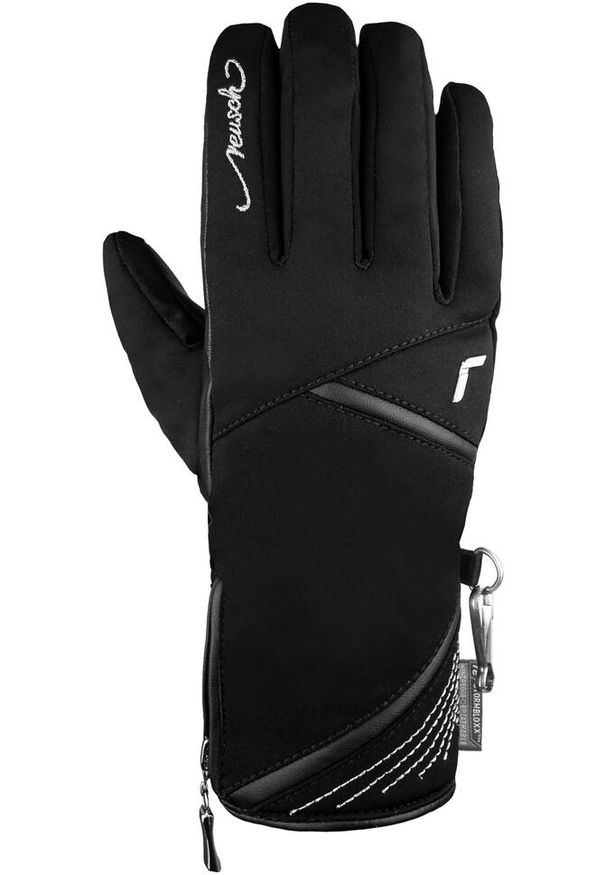 Rękawice narciarskie damskie Reusch Lore Primaloft ocieplane softshell skórzane. Kolor: wielokolorowy, czarny, szary. Materiał: skóra, softshell. Technologia: Primaloft. Sport: narciarstwo