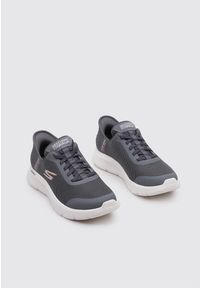 skechers - Tenisówki Skechers Model Slip Ins: Go Walk Kolor Szary. Kolor: szary. Materiał: tkanina
