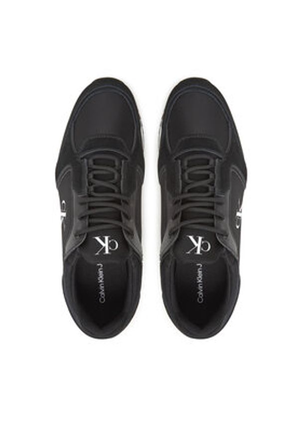 Calvin Klein Jeans Sneakersy Retro Runner Sock Lace Up Ny-Su YM0YM01326 Czarny. Kolor: czarny. Materiał: materiał
