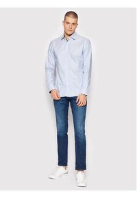 Selected Homme Koszula New Mark 16058640 Błękitny Slim Fit. Kolor: niebieski. Materiał: bawełna #6