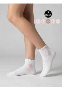 Sinsay - Prążkowane skarpetki 5 pack - wielobarwny. Materiał: prążkowany #1