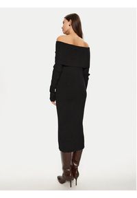 only - ONLY Sukienka dzianinowa Katia 15344233 Czarny Slim Fit. Kolor: czarny. Materiał: wiskoza, syntetyk