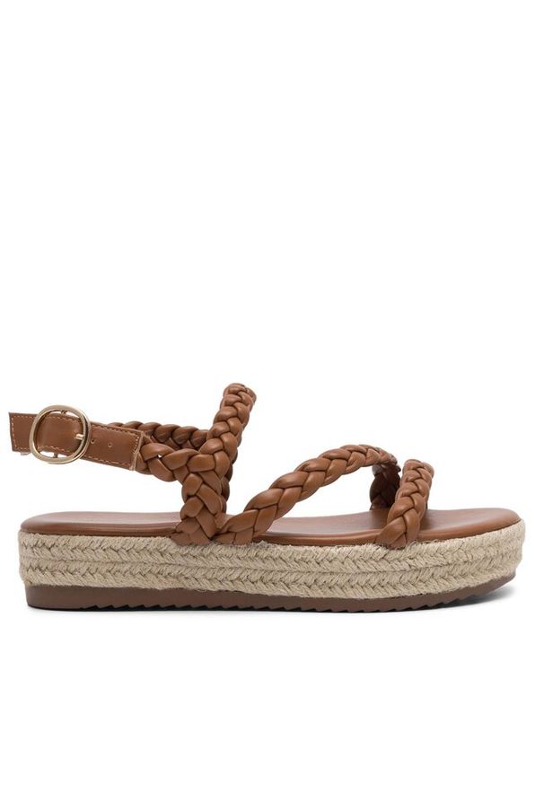 Espadryle DeeZee. Kolor: brązowy