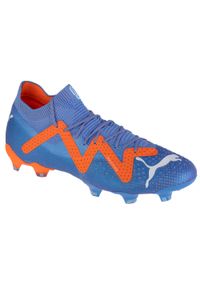 Buty sportowe Męskie Puma 107165-01. Kolor: pomarańczowy, biały, niebieski, wielokolorowy. Sport: piłka nożna #1