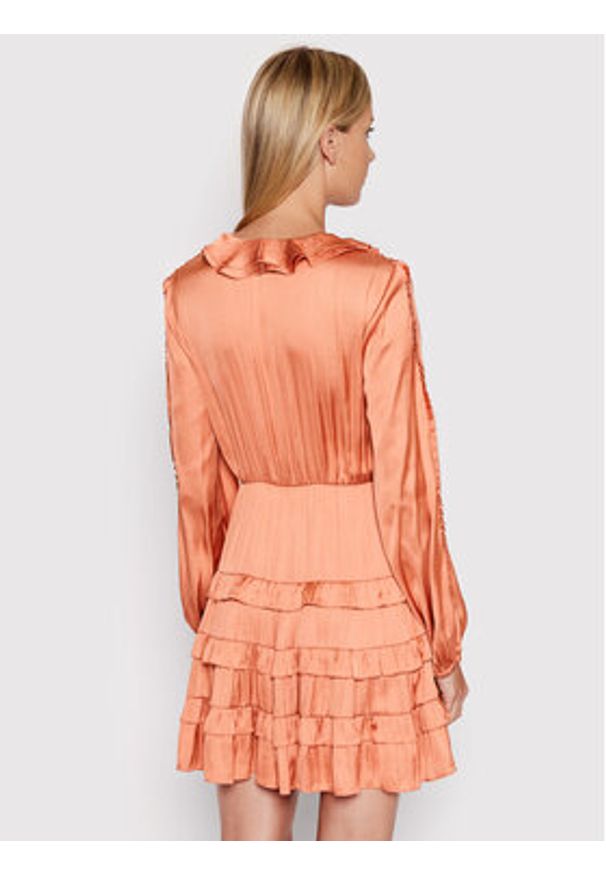 Pinko Sukienka codzienna Ardea 1G173P Y7UW Różowy Regular Fit. Okazja: na co dzień. Kolor: różowy. Materiał: syntetyk. Typ sukienki: proste. Styl: casual