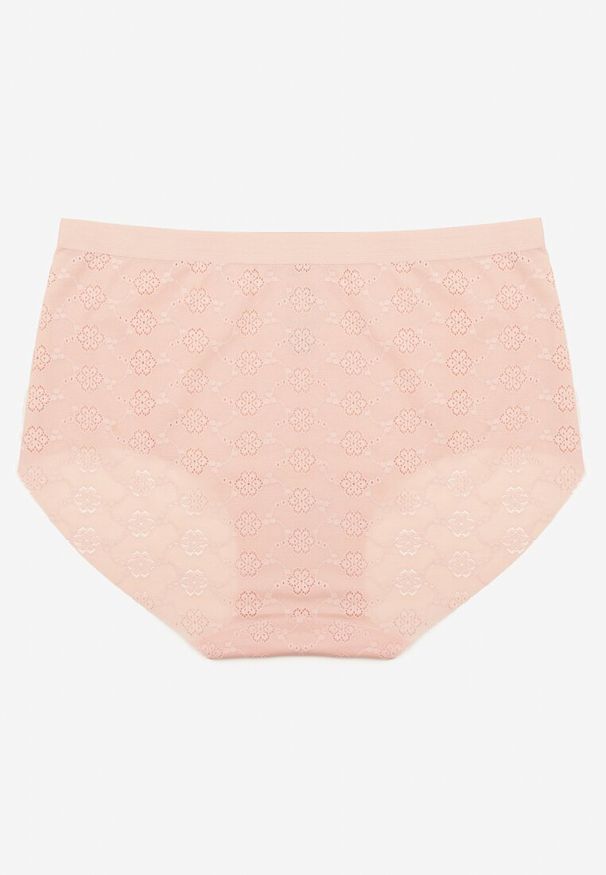 Born2be - Różowa Bielizna Modelująca Majtki z Wysokim Stanem Lilivirae. Stan: podwyższony. Kolor: różowy. Materiał: jeans