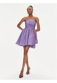 Pinko Sukienka koktajlowa Fiamma fiole101589 Y3LE Fioletowy Regular Fit. Kolor: fioletowy. Materiał: syntetyk. Styl: wizytowy