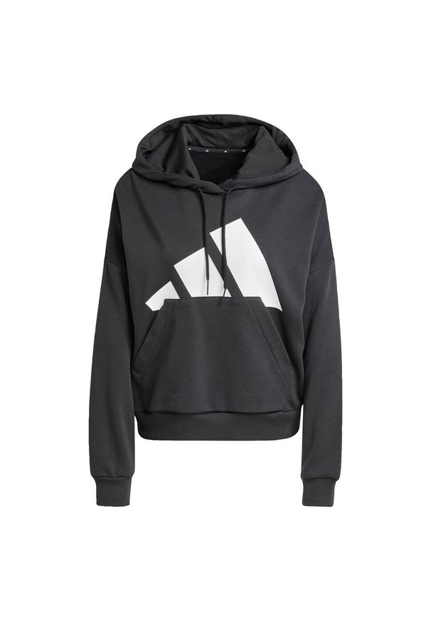Adidas - Bluza z kapturem Essentials Big Logo French Terry Loose. Typ kołnierza: kaptur. Kolor: czarny, biały, wielokolorowy. Materiał: materiał. Sport: fitness