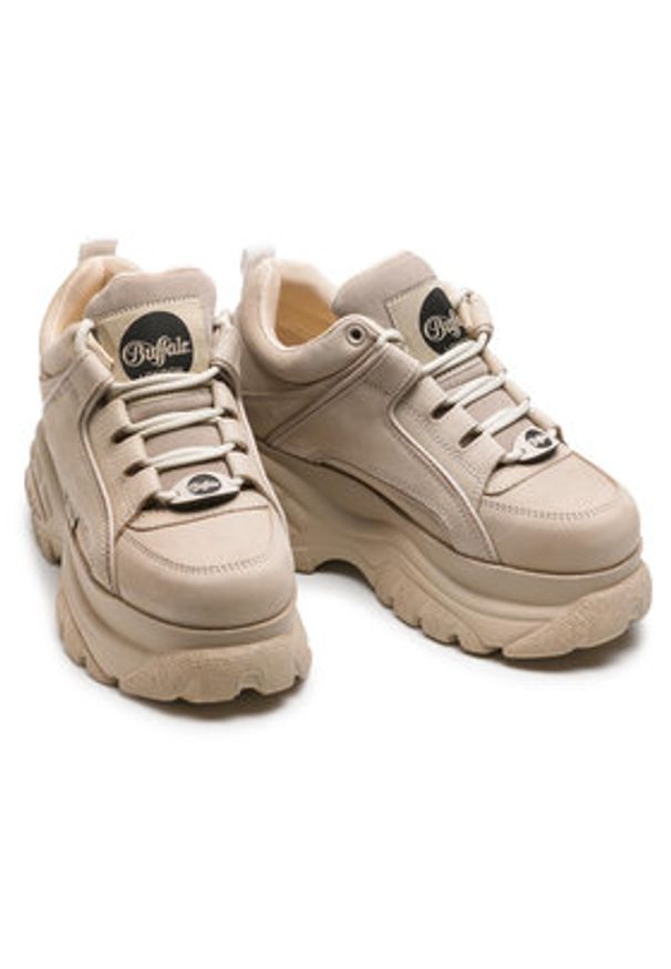 Buffalo London Sneakersy BN15332281 Beżowy. Kolor: beżowy. Materiał: skóra, nubuk