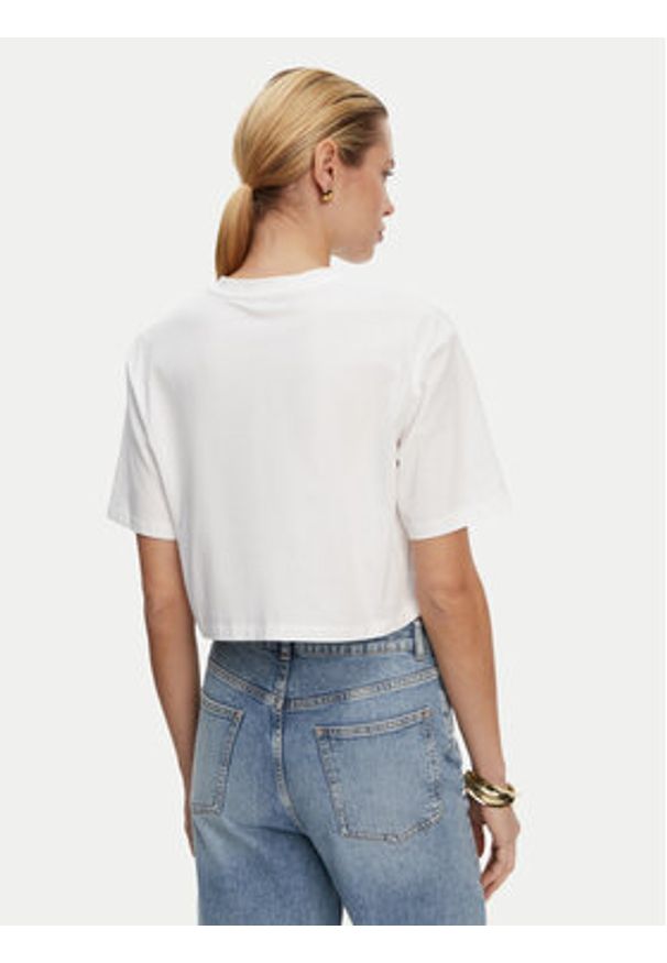 Balmain T-Shirt DF1EE020BC78 Biały Regular Fit. Kolor: biały. Materiał: bawełna