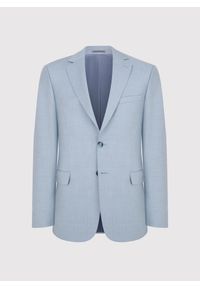 Pako Lorente - PAKO LORENTE - Jasnoniebieska marynarka garniturowa. Kolor: niebieski. Materiał: poliester, wiskoza. Wzór: gładki. Styl: młodzieżowy #3