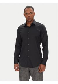 BOSS Koszula P-Hank 50503356 Czarny Slim Fit. Kolor: czarny. Materiał: syntetyk