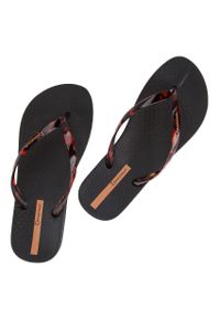 Japonki damskie Ipanema 83475AR100. Kolor: czarny. Materiał: syntetyk, materiał