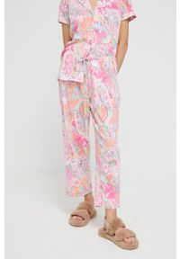 Lauren Ralph Lauren piżama damska kolor różowy. Kolor: różowy. Materiał: dzianina. Długość: krótkie #6