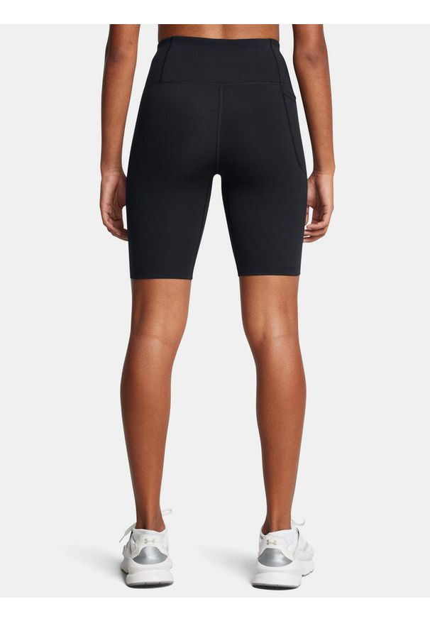 Spodenki treningowe damskie Under Armour Motion Bike EMEA. Kolor: czarny. Materiał: poliester, elastan. Sport: fitness