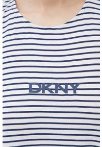 DKNY - Dkny koszula nocna damska kolor biały. Kolor: biały. Materiał: dzianina