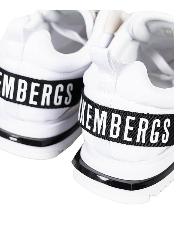 Bikkembergs Sneakersy "Harmonie" | B4BKW0040 | Harmonie | Kobieta | Biały, Beżowy. Kolor: beżowy, biały, wielokolorowy. Materiał: skóra, materiał. Wzór: aplikacja