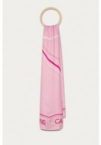 Calvin Klein Jeans - Chusta. Kolor: różowy. Materiał: tkanina, materiał #1