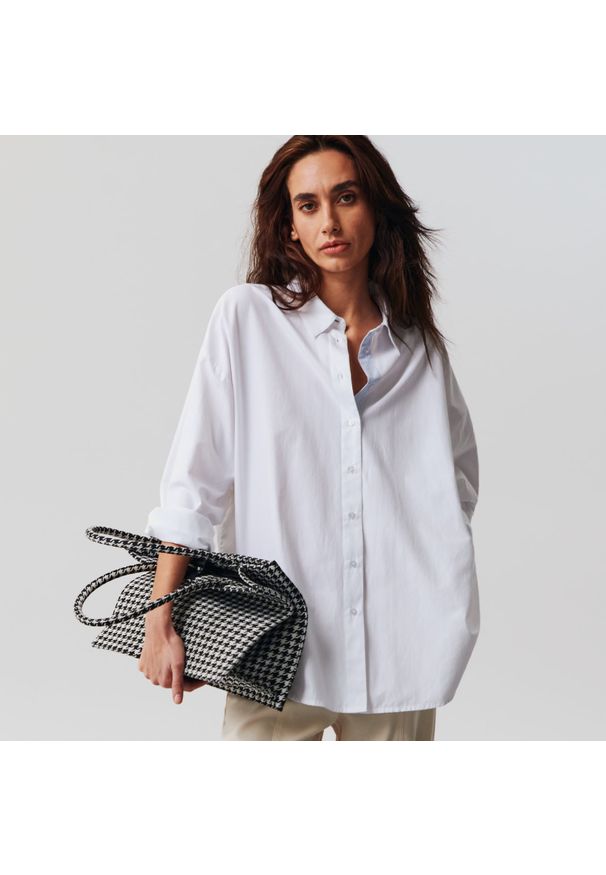 Sinsay - Torebka tote - Czarny. Kolor: czarny