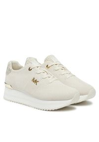 Michael Kors Sneakersy 43F2MQFSAD Beżowy. Kolor: beżowy. Materiał: materiał #6