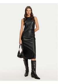 JDY Sukienka z imitacji skóry Soya 15336927 Czarny Slim Fit. Kolor: czarny. Materiał: skóra #4