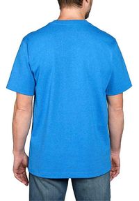Koszulka sportowa męska T-shirt Carhartt Heavyweight Pocket K87. Kolor: niebieski