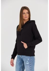 Tommy Jeans - TOMMY JEANS Czarna damska bluza z kapturem, Rozmiar XS. Typ kołnierza: kaptur. Kolor: czarny #6