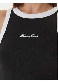 Guess Jeans Top W6GPZ8 KF641 Czarny Slim Fit. Kolor: czarny. Materiał: bawełna #2