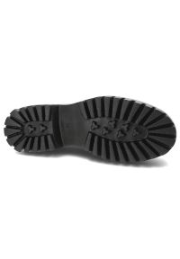 Czarne Półbuty Simen Modne Buty Damskie. Kolor: czarny. Materiał: skóra. Styl: rockowy, elegancki #7