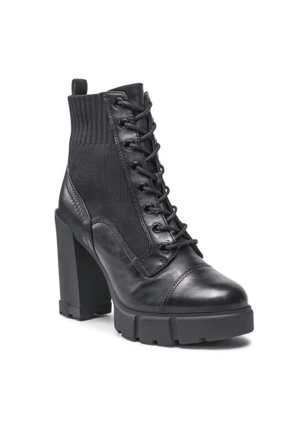 Aldo Trzewiki Rebel 16043435 Czarny. Kolor: czarny. Materiał: skóra
