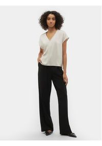 Vero Moda T-Shirt Marys Dana 10300421 Écru Regular Fit. Materiał: syntetyk #6