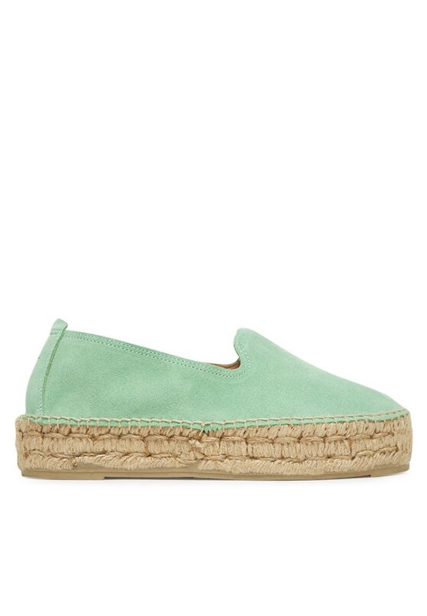 Manebi Espadryle R 7.7 D0 Zielony. Kolor: zielony. Materiał: zamsz, skóra