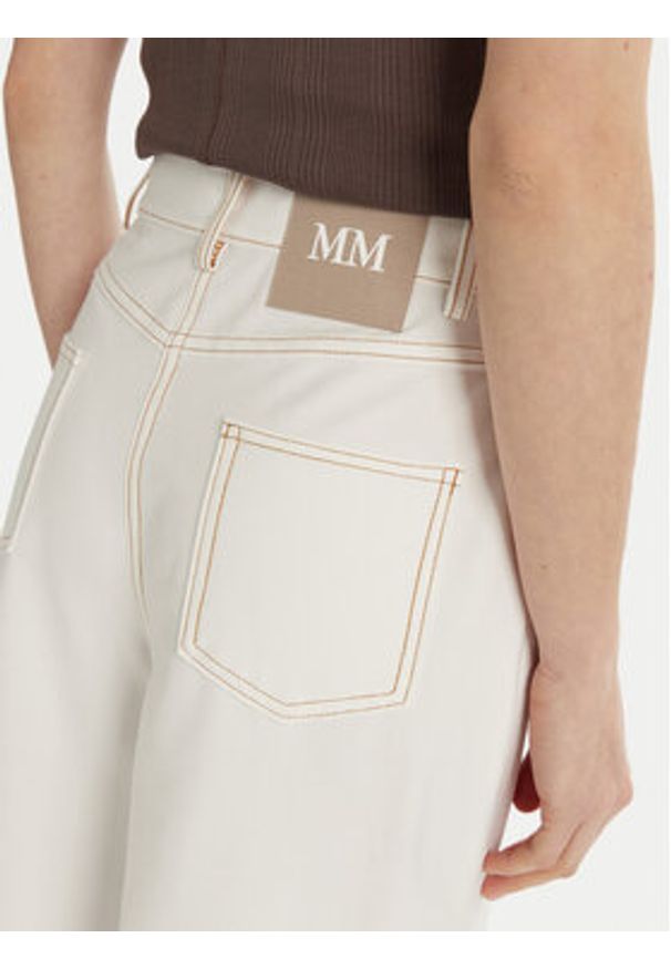 Max Mara Leisure Kuloty Fausto 2516781037 Biały Regular Fit. Kolor: biały. Materiał: bawełna