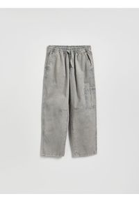 Reserved - Bawełniane spodnie - jasny zielony. Kolor: zielony. Materiał: bawełna #1