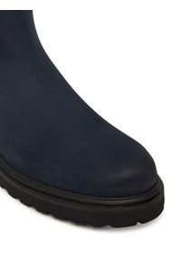 TOMMY HILFIGER - Tommy Hilfiger Sztyblety Nubuck Cleated FW0FW09041 Granatowy. Kolor: niebieski. Materiał: nubuk, skóra #4