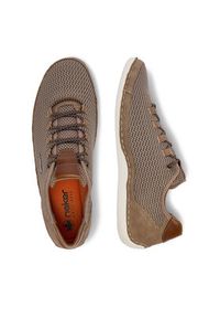 Rieker Półbuty CEO-07555-64 Beżowy ciemny. Kolor: beżowy. Materiał: materiał #8