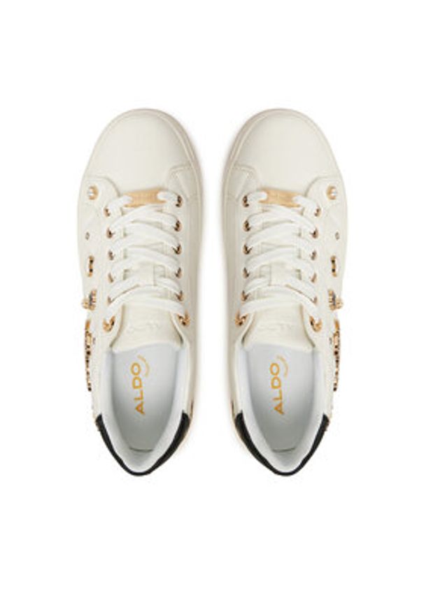 Aldo Sneakersy Visuetti 13812477 Biały. Kolor: biały. Materiał: skóra