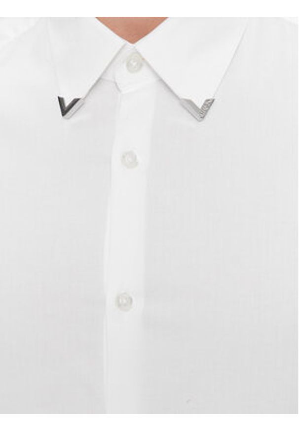Hugo Koszula Ermo 50508633 Biały Slim Fit. Kolor: biały. Materiał: bawełna