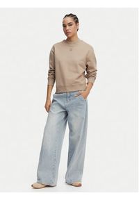 Hugo - HUGO Bluza Daxandria 50527463 Brązowy jasny Regular Fit. Kolor: brązowy. Materiał: bawełna #2