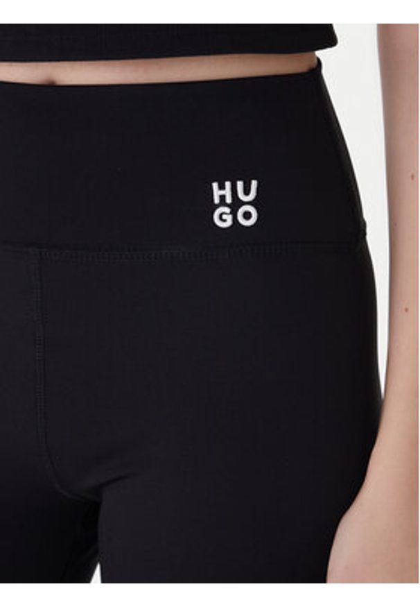 Hugo - HUGO Legginsy 50545350 Czarny Slim Fit. Kolor: czarny. Materiał: syntetyk