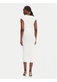 Liu Jo Sukienka dzianinowa WA5365 MS55N Biały Slim Fit. Kolor: biały. Materiał: syntetyk #4