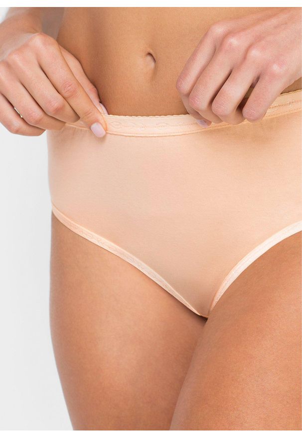 bonprix - Figi maxi (5 par). Kolor: biały