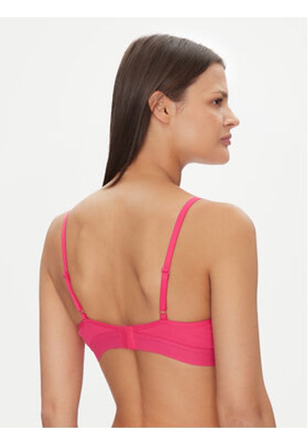 Hugo - HUGO Biustonosz top Bralette Rib 50496811 Różowy. Kolor: różowy