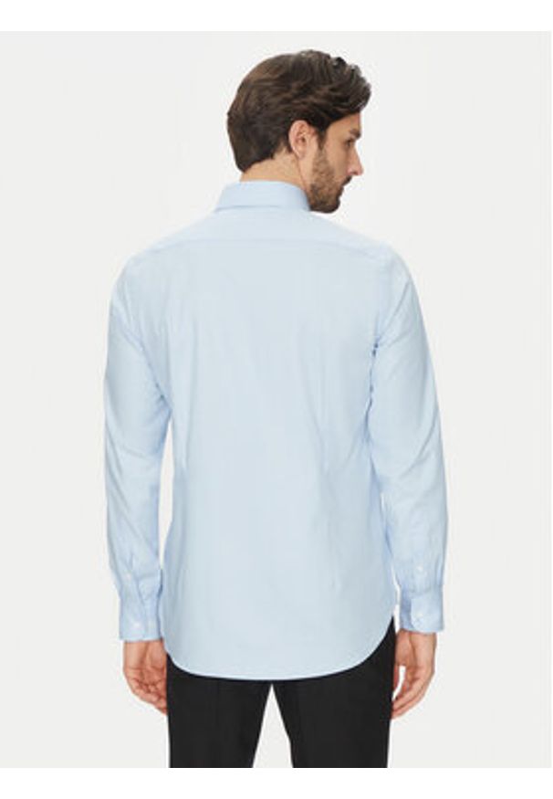 Michael Kors Koszula MK0DS01501 Błękitny Slim Fit. Kolor: niebieski. Materiał: bawełna