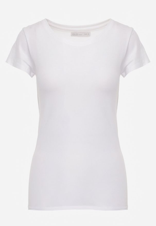 Renee - Biały T-shirt Ariema. Kolor: biały. Materiał: dzianina. Długość rękawa: krótki rękaw. Długość: krótkie. Wzór: gładki