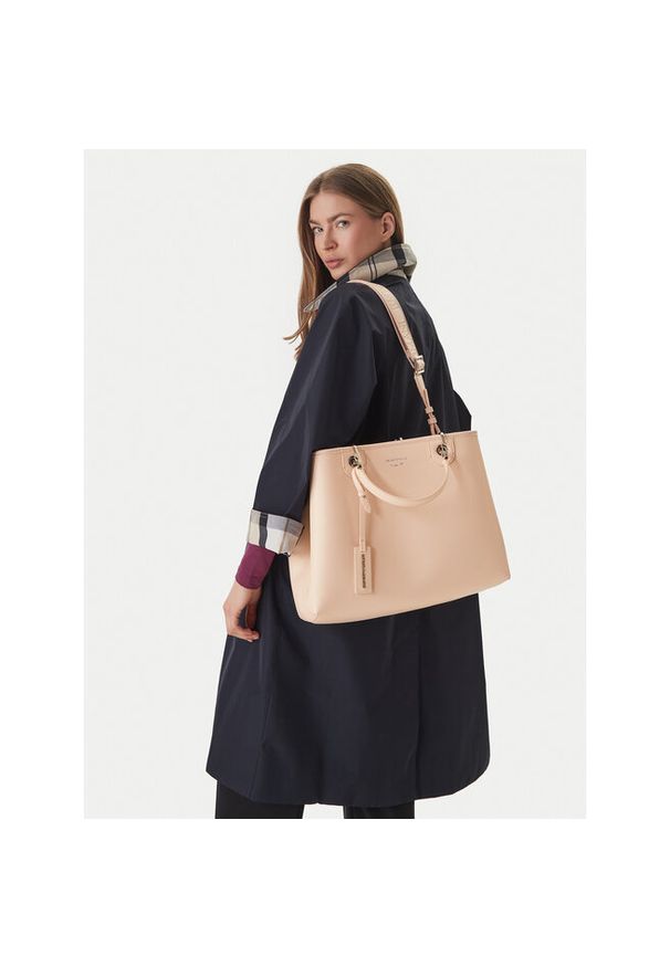 Torebka Emporio Armani. Kolor: beżowy