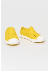 Native - Tenisówki dziecięce Jefferson. Nosek buta: okrągły. Kolor: żółty. Materiał: syntetyk, materiał, guma. Szerokość cholewki: normalna #2
