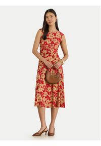 Lauren Ralph Lauren - LAUREN RALPH LAUREN Sukienka letnia 200P09092001 Czerwony Regular Fit. Kolor: czerwony. Materiał: syntetyk. Sezon: lato #3