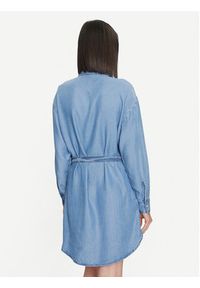United Colors of Benetton - United Colors Of Benetton Sukienka koszulowa 4KHNDV085 Niebieski Regular Fit. Kolor: niebieski. Materiał: lyocell. Typ sukienki: koszulowe #3